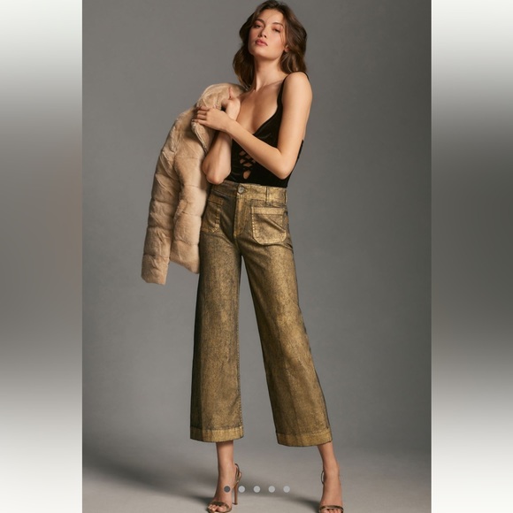 Anthropologie Pants - Free Necklace w/purchase Maeve Colette gold foil